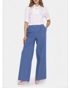 Pantalon en denim à jambes larges - denim bleu