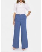 Pantalon en denim à jambes larges - denim bleu