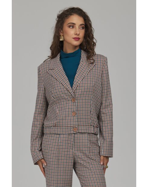 Blazer pepito court à ourlet élastiqué