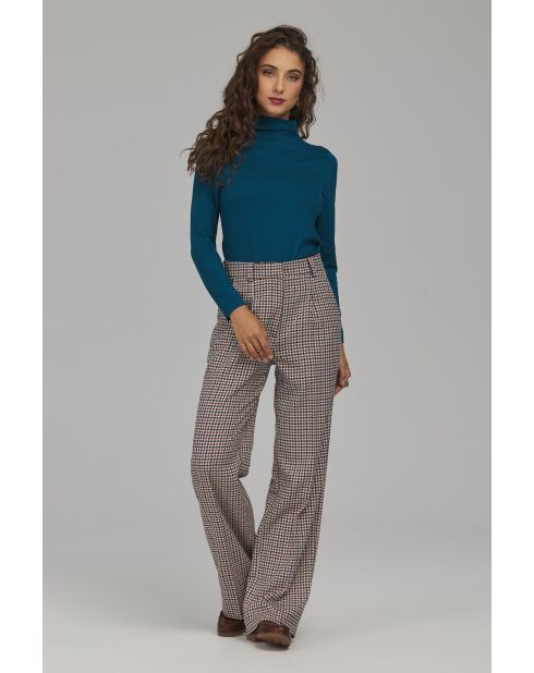 Pantalon pepito droit à plis marqués