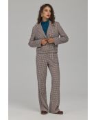 Pantalon pepito droit à plis marqués