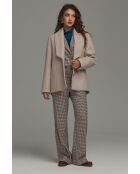 Pantalon pepito droit à plis marqués