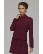 Blazer bordeaux con chiusura Brandeburgo