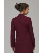 Blazer bordeaux con chiusura Brandeburgo