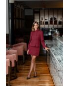 Blazer bordeaux con chiusura Brandeburgo