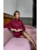 Blazer bordeaux con chiusura Brandeburgo