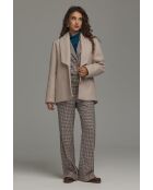 Veste beige à col élégant