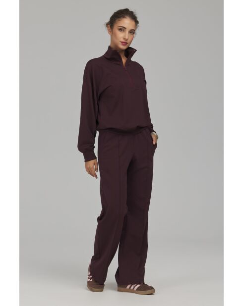 Pantalon de jogging prune