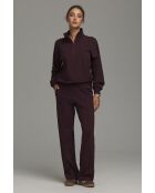 Pantalon de jogging prune