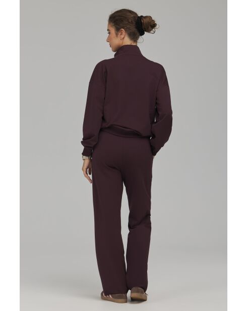 Pantalon de jogging prune