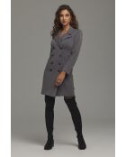 Robe grise blazer croisée