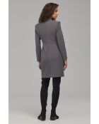 Robe grise blazer croisée