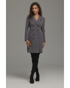 Robe grise blazer croisée