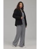 Veste noire à col élégant