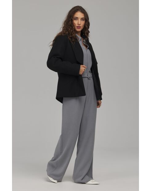 Veste noire à col élégant