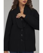 Veste noire à col élégant