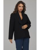 Veste noire à col élégant
