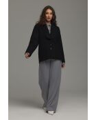 Veste noire à col élégant