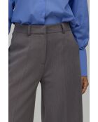 Graue, weit geschnittene Hose