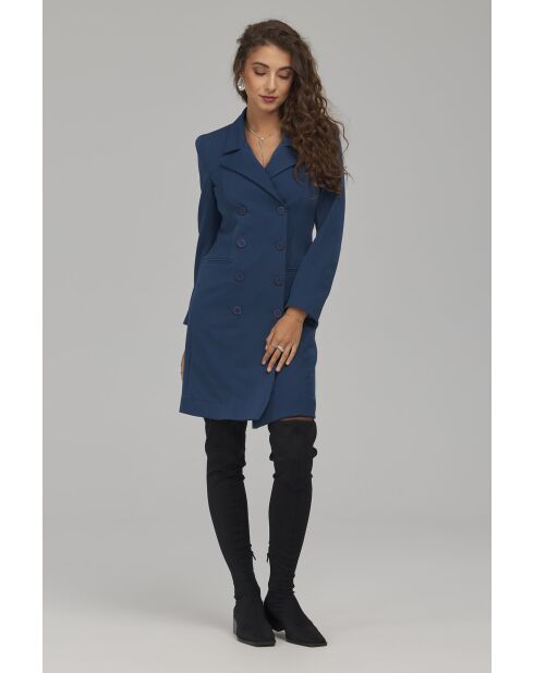 Robe colbat blazer croisée