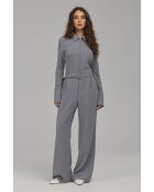 Tuta grigia con zip