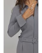 Tuta grigia con zip