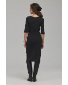 Robe noire à nouer sur le côté