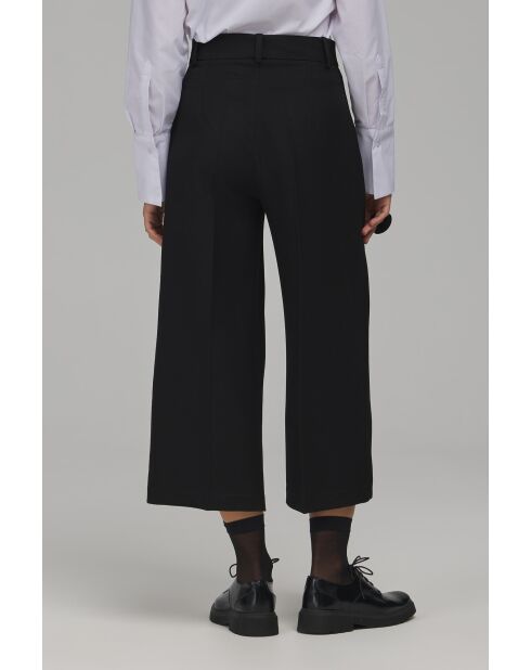 Pantalon noir large court