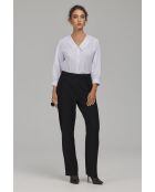 Chemise blanche à col en V oversize