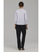 Chemise blanche à col en V oversize