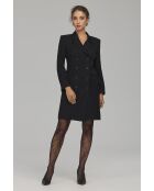 Robe noire blazer croisée
