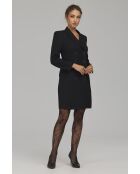 Robe noire blazer croisée