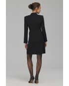 Robe noire blazer croisée