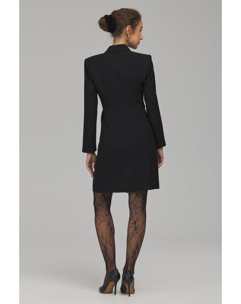 Robe noire blazer croisée