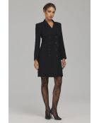 Robe noire blazer croisée