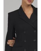 Robe noire blazer croisée