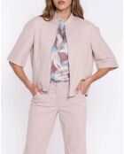 Veste en jean beige ample