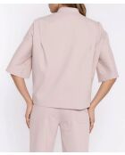 Veste en jean beige ample