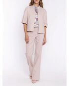 Veste en jean beige ample