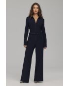 Combinaison pantalon bleu marine zippée
