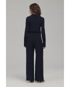 Combinaison pantalon bleu marine zippée