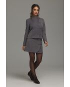Blazer gris à fermeture brandebourg