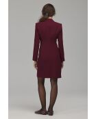 Robe bordeaux blazer croisée