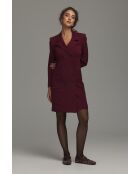 Robe bordeaux blazer croisée