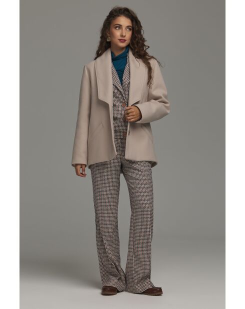Pantalon pepito droit à plis marqués
