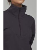 Sweat-shirt anthracite à col montant
