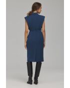 Robe colbat cintrée à ceinture