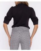 Stylische schwarze Bluse