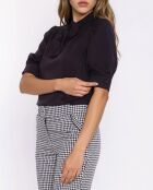Stylische schwarze Bluse