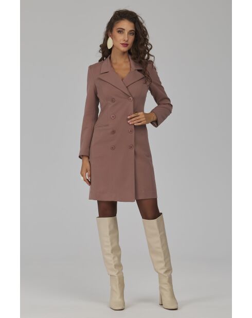 Robe cappucino blazer croisée